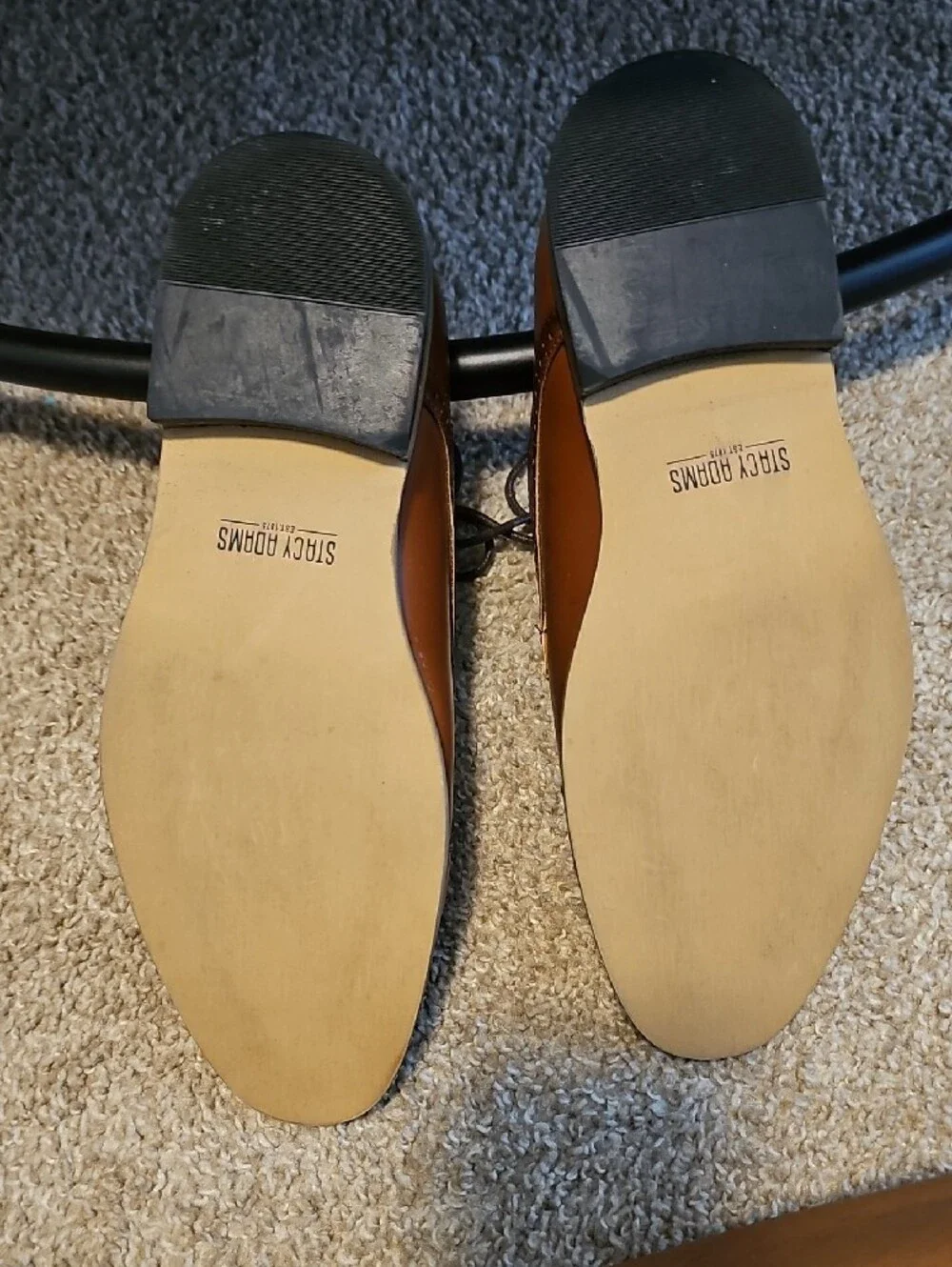 Stacy Adams Boys' Cognac Brogue Dress Shoes